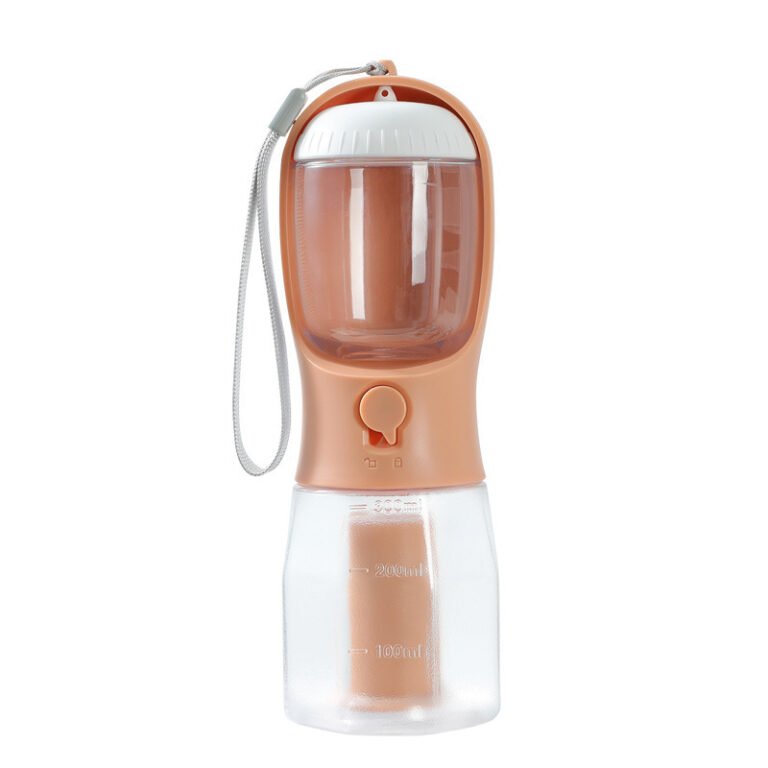 Portable 3-in-1 Pet Water Cup – Drink, Feed & Waste Bag Combo