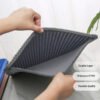 Splash-Proof Cat Litter Mat with double-layer trap system for litter control