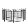 “Ultimate 32 inch foldable metal dog playpen with door lock”