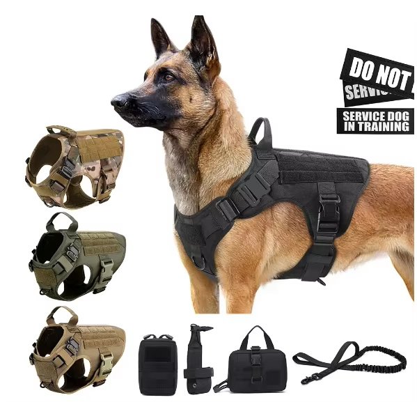 Luxury Camouflage Dog Harness & Leash Set