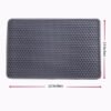 Splash-Proof Cat Litter Mat with double-layer trap system for litter control