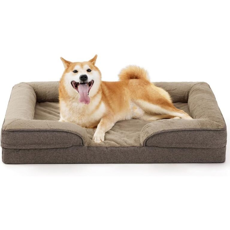 Orthopedic Dog Sofa Bed - Brown Size L