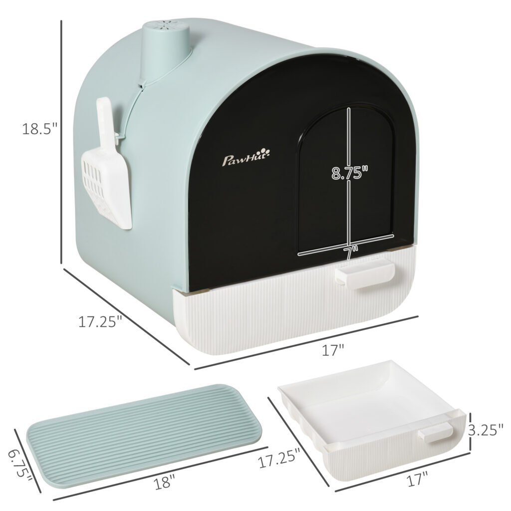 Ultimate 3-in-1 Covered Cat Litter Box