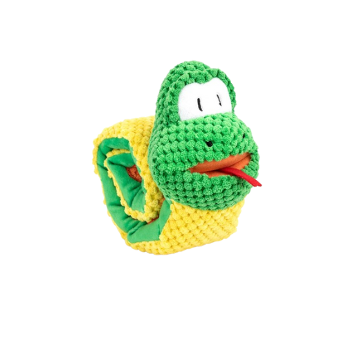 Snake Snuffle Dog Toy rolled up