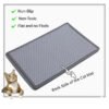 Splash-Proof Cat Litter Mat with double-layer trap system for litter control